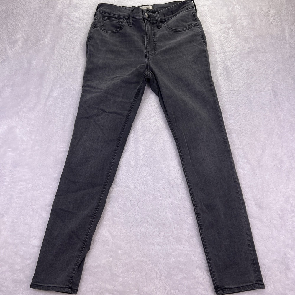 Madewell Jeans Women's 28 RoadTripper Charcoal Wash Skinny Stretch Denim Jegging